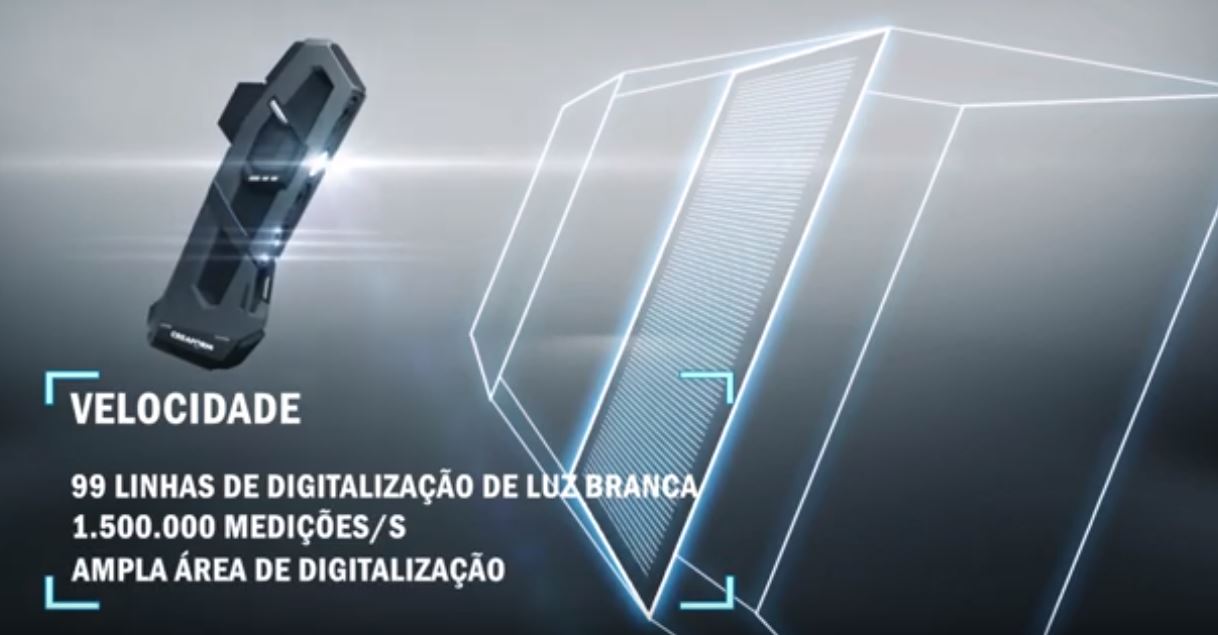 escaneamento 3D - luz estruturada