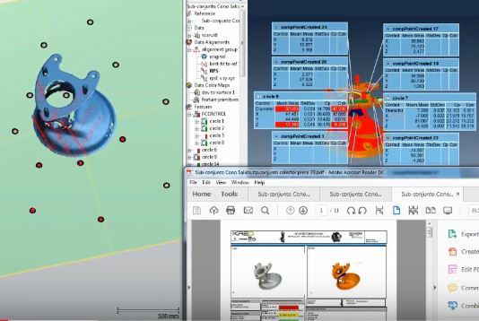 Medição Tridimensional - relatorio automatico